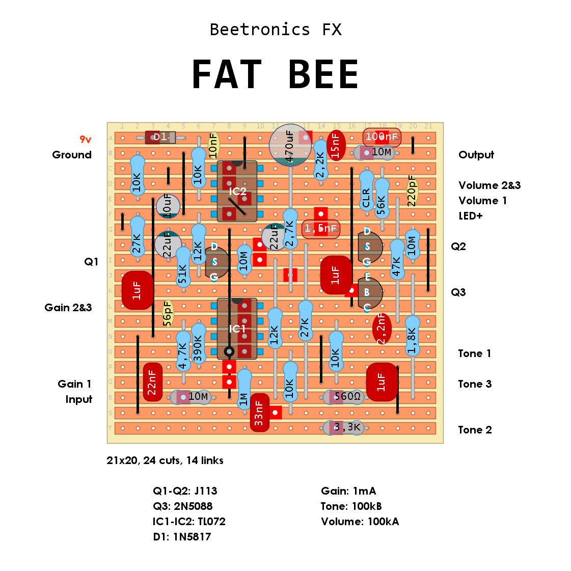 2021春夏新色】 Beetronics FAT BEE オーバードライブ agapeeurope.org